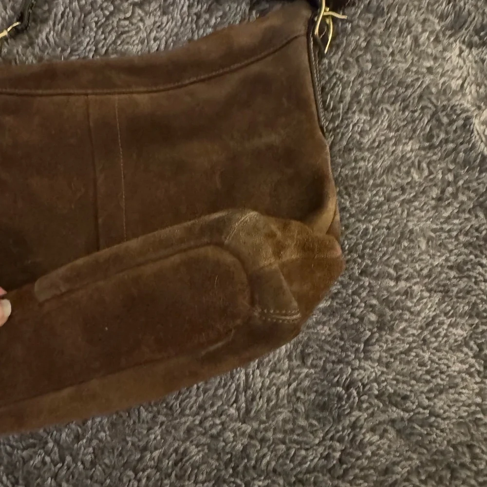 COACH Vintage Legacy Suede Hobo Bag